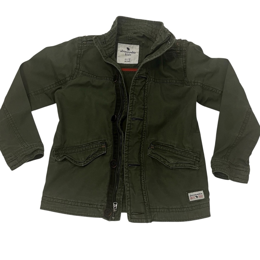 Abercrombie Kids Olive Green Utility Jacket